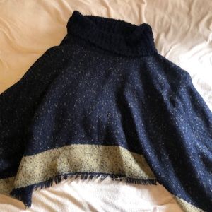 Knitted poncho
